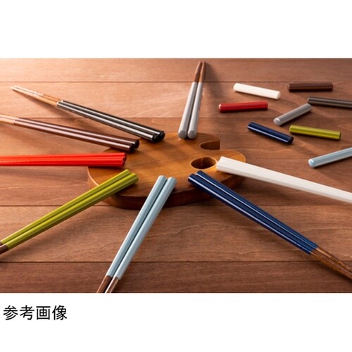 箸 22.5cm 八角陶彩 木製 天然木