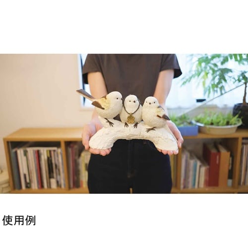 ガーデンオーナメント シマエナガ 置物