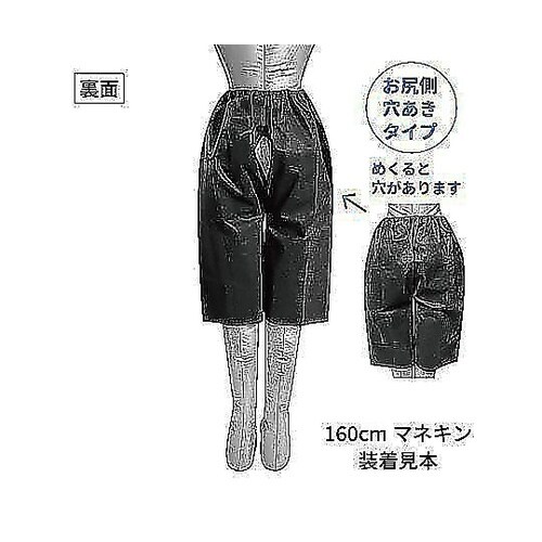 検査用ディスポパンツ ブラック 1袋(2