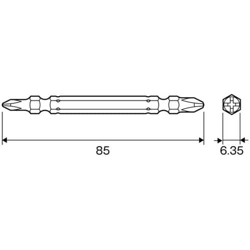 ダイヤモンドビット +1×+2×85mm