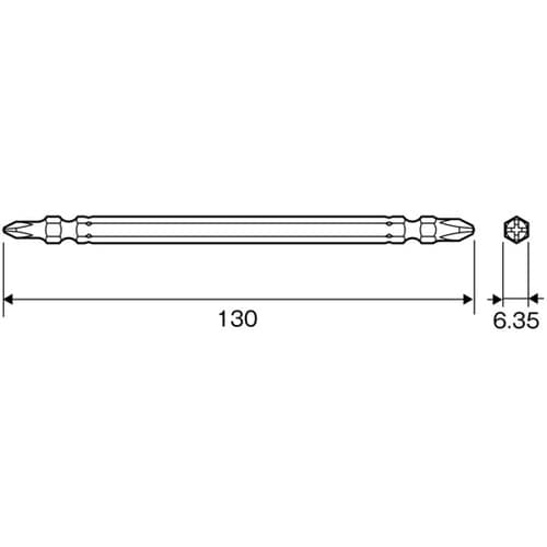 ダイヤモンドビット +1×+2×130m
