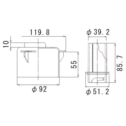 大型ゴミ収納器付トラップ(40A)TO−