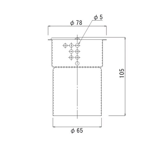樹脂製小型ゴミ収納器付防臭排水トラップT