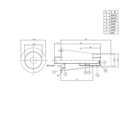 アジャスト脚 W3/4 TO−403