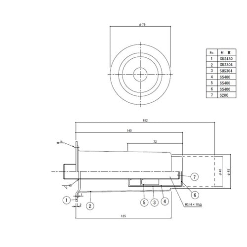 アジャスト脚 W3/4 TO−140SA
