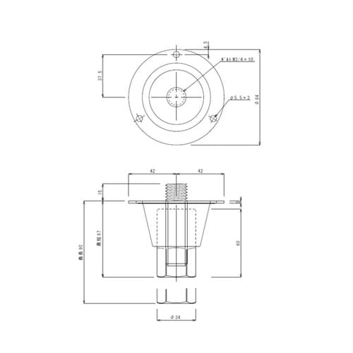 アジャスト脚 W3/4 TO−229