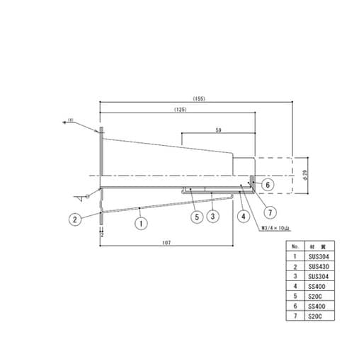 アジャスト脚 四角座 W3/4 TO−6