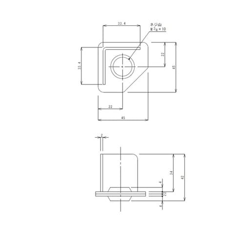 SUS304 三角座板 W3/4 TA