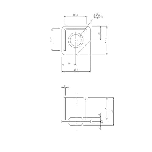 SUS430 三角座板 W3/4 TA0