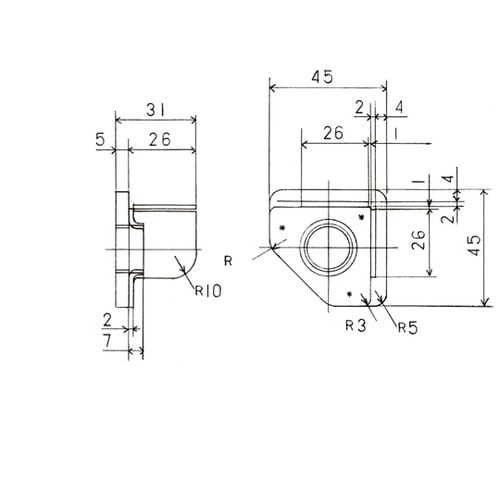 SUS430 座板 重量用 W3/4 T