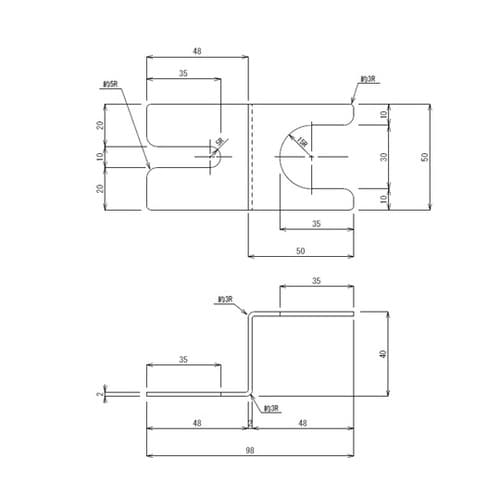 SUS430 パイプ用アジャスト脚固定金