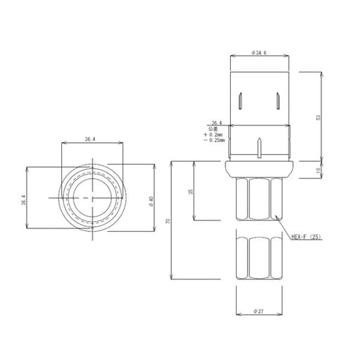 パイプ用アジャスト脚(1.0mm用) T