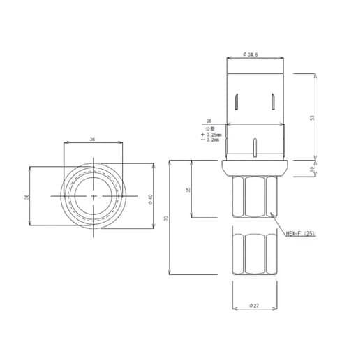 パイプ用アジャスト脚(1.2mm用) T