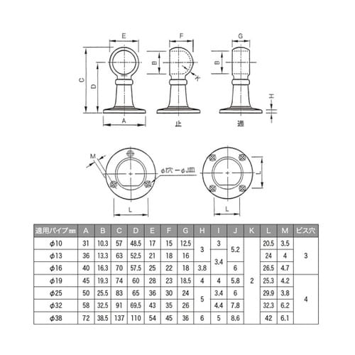 首長ブラケット TO−201AL−T25