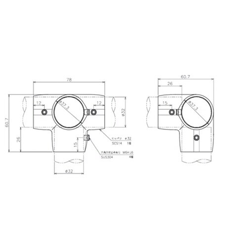 SUS316相当 ヒッパリ(回転止ネジ付