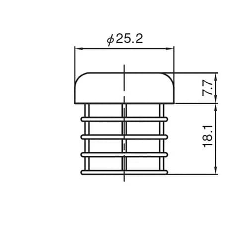 フラット化粧キャップ TO−7014−2