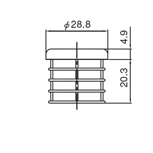 フラット化粧キャップ TO−7014−2