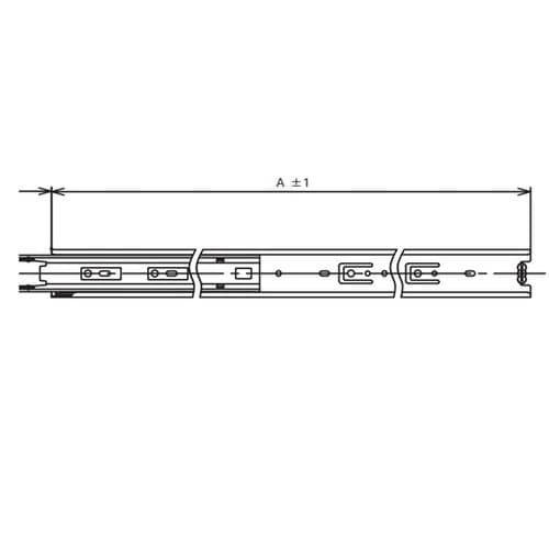 3段引スライドレール 4518型 左右