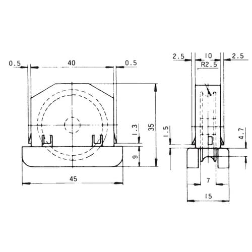 戸車 ベアリング付 TO−174TB