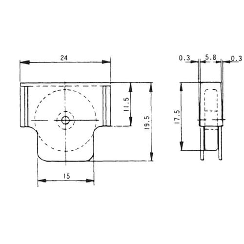 ガラス戸車 TO−174TG
