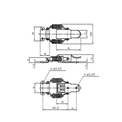 ステンレスキャッチクリップ 小 TO−5