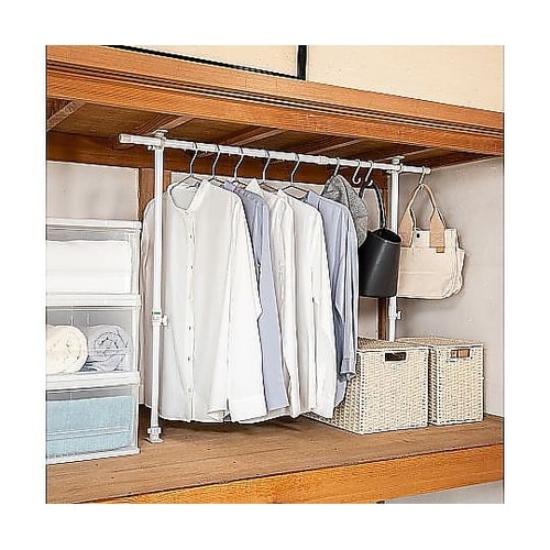 つっぱり棒 押入れハンガーポール フック