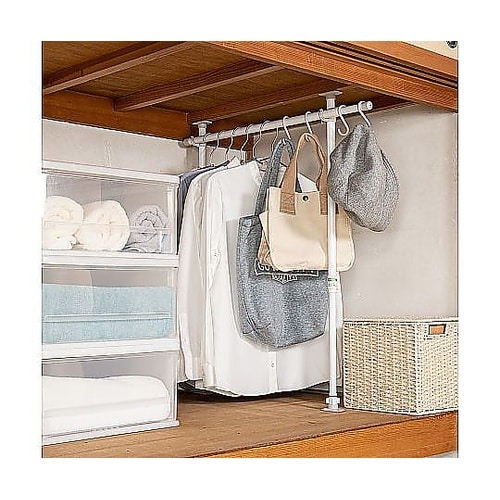 つっぱり棒 押入れハンガーポール フック