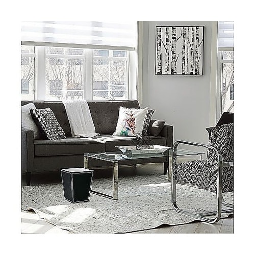 ゴミ箱 9L ステッチ 黒 日本製 シン