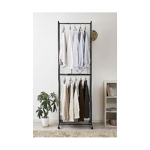 ハンガーラック 2段 ワイド 伸縮タイプ