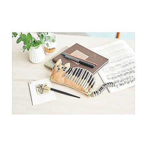 ミニケース 小物入れ 寝ころび 猫 ネコ