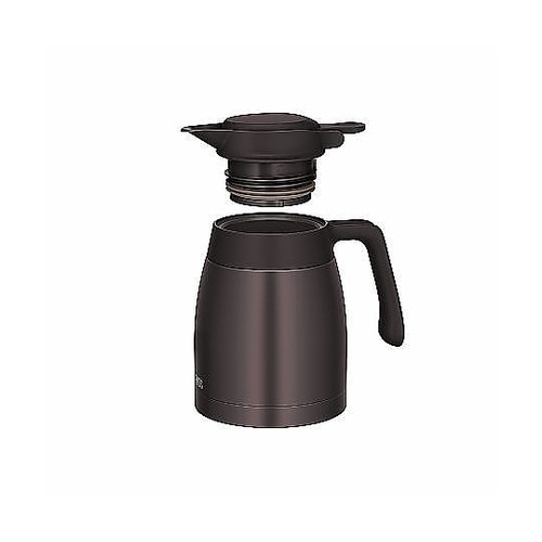 ポット 1L ステンレスポット ブラウン