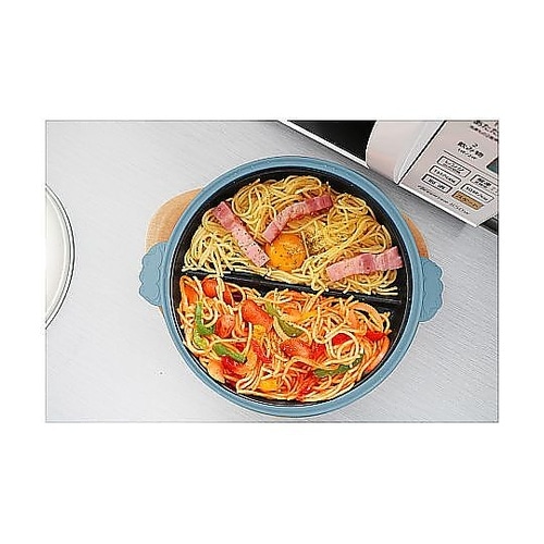 レンジパン 丸型 シマエナガ 仕切り付き