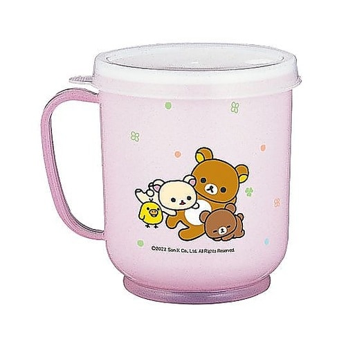 コップ 300mL 蓋付カラーコップ リ