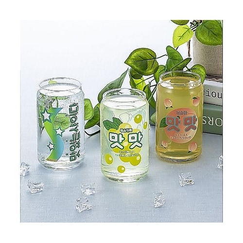 グラス 360mL 缶型グラス 韓国風