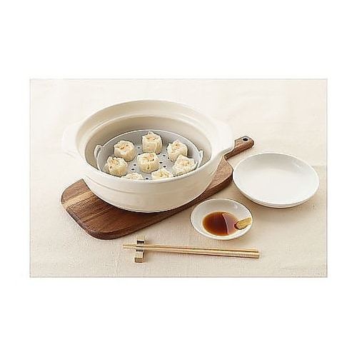 蒸し皿 お手軽シリコン蒸し皿20cm以上