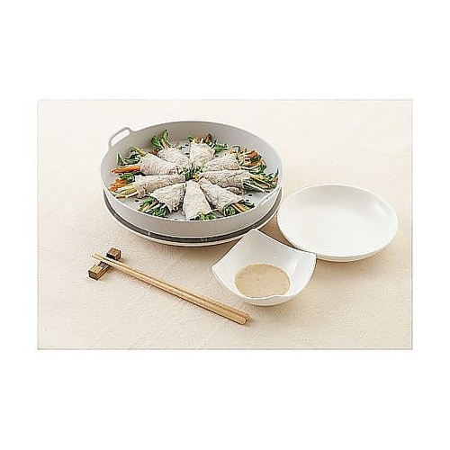 蒸し皿 お手軽シリコン蒸し皿26cm以上