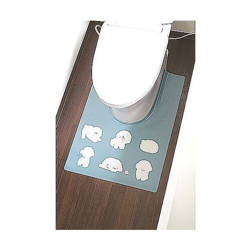 トイレマット 拭ける 80×60cm ス