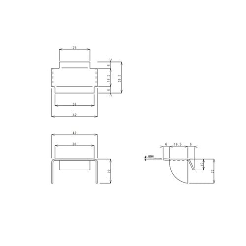 棚受金具(TO−83用) TO−83H