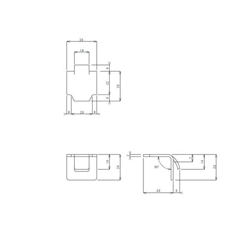 棚受金具(TO−83N用) TO−83N