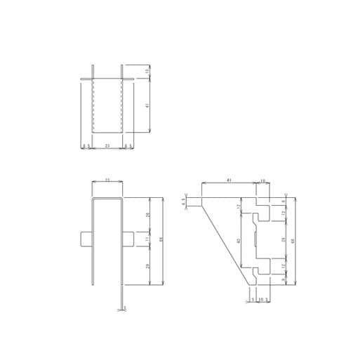 棚受金具(TO−85用) TO−85H