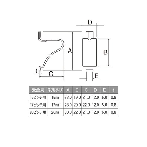 棚受金具(TO−189L−15用) TO