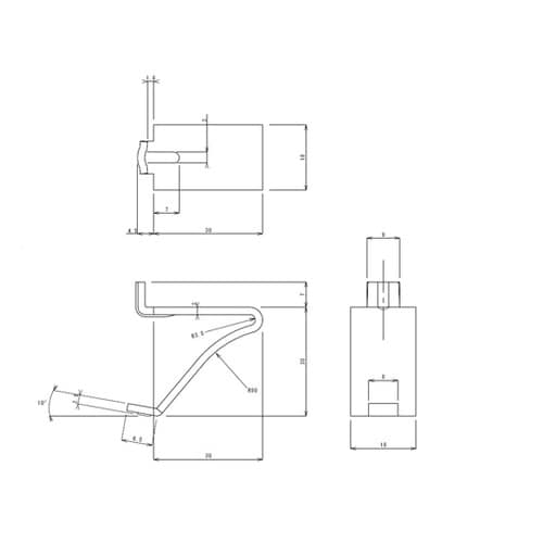 棚受金具(TO−187G用) TO−18