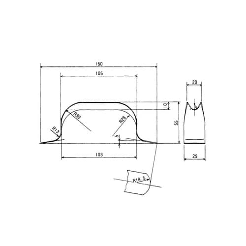 ステンレスハンドル TO−804
