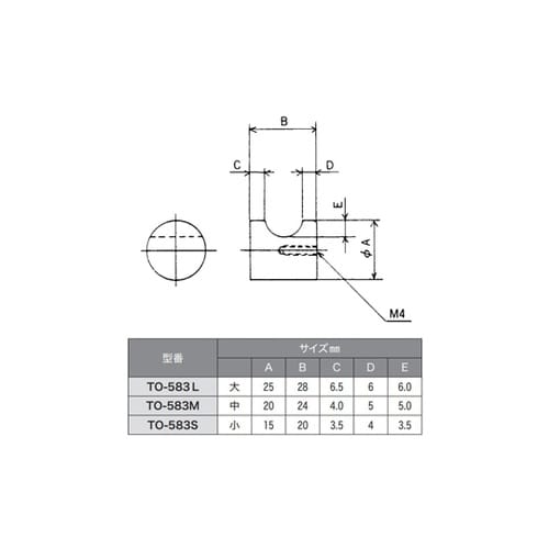 ステン円筒ツマミ 大 TO−583L