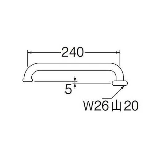横型パイプ BA20J−61X2
