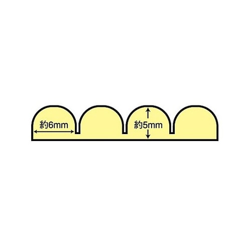 波型クッションスリム ブラウン 735