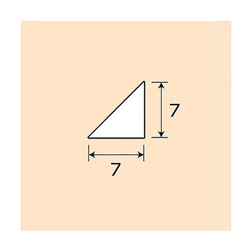 ホワイトABS三角棒 NO.268