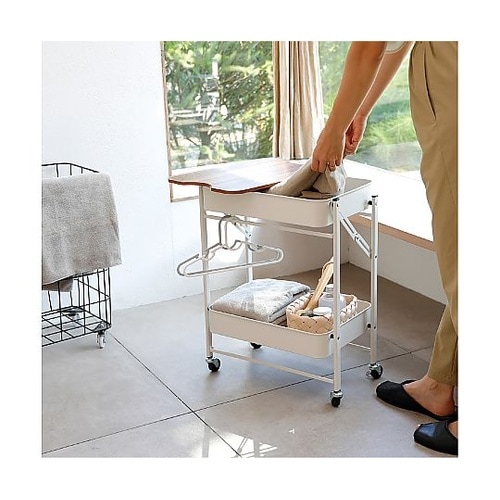 キッチンワゴン 折り畳める 2段 ワゴン