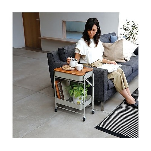 キッチンワゴン 折り畳める 2段 ワゴン