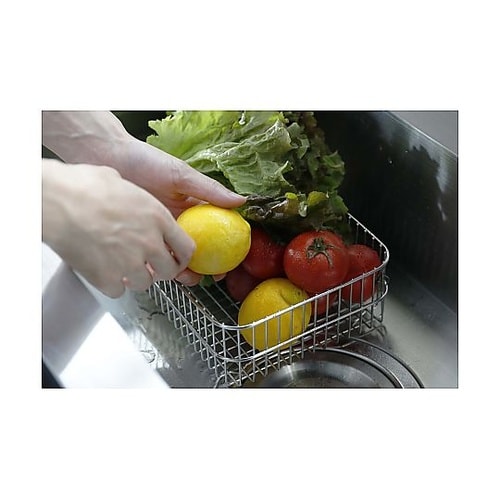水切りカゴ そのまましまえる 水切りバス